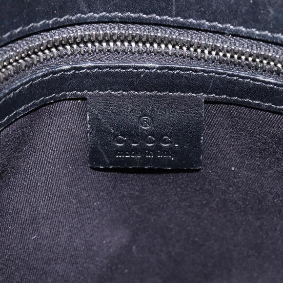 GUCCI GG Canvas Tote Bag Black Silver - Picture 15 of 16